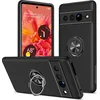 Image de Casemania Hoesje Geschikt voor Google Pixel 7 Pro - Zwart - Anti-Shock Creative Kickstand Case