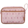 Image de Fresk Toilettas voor Kinderen Meisjes - Met rits & draaglus   Reistas met dubbel vak   Organizer   24 x 17 x 7 cm - Roze - Seahorse