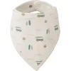 Image de Fresk Bandana voor Baby's Jongens - Slabbetje Met Drukknoop   Zakdoek   Biologisch Katoen Ecru - Surf Boy