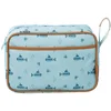 Image de Fresk Toilettas voor Kinderen Jongens - Met rits & draaglus   Reistas met dubbel vak   Organizer   24 x 17 x 7 cm - Blauw - Submarine