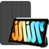 Image de Just in Case tablet Hoes geschikt voor iPad Mini 7 (2024) - TriFold Bookcase - Zwart