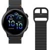 Image de Just in Case horlogebandje geschikt voor Garmin Watch Bandje (ActiveFlex) - Smartwatchbandjes - Universeel bandje geschikt voor Garmin Vivoactive 6 / 5 - Zwart
