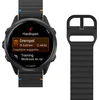 Image de Just in Case horlogebandje geschikt voor Garmin Watch Bandje (ActiveFlex) - Smartwatchbandjes - Universeel bandje geschikt voor Garmin Forerunner 55 / 165 / 570 (42mm) - Zwart