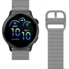 Image de Just in Case horlogebandje geschikt voor Garmin Watch Bandje (ActiveFlex) - Smartwatchbandjes - Universeel bandje geschikt voor Garmin Vivoactive 6 / 5 - Grijs