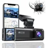 Image de RedTiger F7N Dual Dashcam voor auto - 4K & 1080p - Voor en achter Camera - WiFi en Gps - 3,18 inch LCD met App - Sony Sensor - Nachtzicht - Parkeerbewaking - G Sensor - Loop opname