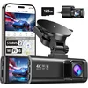 Image de RedTiger F7NP Dual Dashcam voor auto - Ultra 4K & 1080P - Voor en Achter Camera - WiFi en GPS - 3,18 Inch met App - Sony Sensor - Dashcams - Parkeerbewaking - G Sensor - Loop opname - Full HD achter camera - Met 128GB SD Kaart