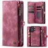 Image de Solidenz Hoesje - Geschikt voor Apple iPhone 17 - Urban Wallet - Rood