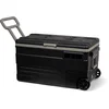 Image de Steamy-E Single Zone Roller Elektrische Compressor Koelbox Op Wielen - Single Zone - 74 liter - 12V en 230V - voor auto en camping - Zwart