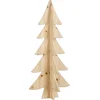 Image de House of Seasons Decoratie Kerstboom - H78 x Ø36 cm - Dennenhout - FSC 100% - Bruin