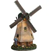 Image de LuVille Kerstdorp Miniatuur Zaanse Molen - L20 x B14 x H28 cm