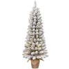 Image de Black Box Trees Gerlos Kunstkerstboom met Verlichting - Kunstboom H120 x D51 cm - Kunst Kerstboom met Besneeuwde Takken - Kerstdecoratie voor Binnen - 166 Tips - Groen