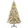 Image de Black Box Trees Nagoya Kunstkerstboom - Kerstboom met Verlichting en Timerfunctie - Kerstversiering voor Binnen met 1448 Takken - Groen Frosted - H210 x Ø115 cm