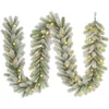 Image de Black Box Trees Nigata Guirlande met Warm Witte LED Verlichting - L270 cm - Groen Frosted