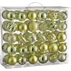 Image de Tree decoration unbreakable l. green 60 pieces - d7cm