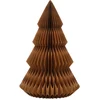 Image de Mica Decorations Papieren Kerstboom - Opvouwbare Kunstkerstboom - H152 x Ø104 cm - Kerst Decoratie - FSC Mix - Bruin