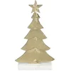 Image de Mica Decorations Decoratie Kerstboom - L18 x B7 x H32 cm - Aluminium, Marmer - Champagne