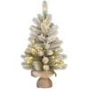 Image de Black Box Trees Nagoya Kunstkerstboom in Jute met LED Verlichting en Timerfunctie - H60 x Ø44 cm - Groen