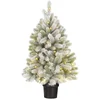 Image de Black Box Trees Nagoya Kunstkerstboom in Pot met LED Verlichting en Timerfunctie - H90 x Ø55 cm - Groen