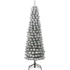 Image de Black Box Trees Kunst Kerstboom - Kunstkerstboom H215 x Ø56 cm - met Sneeuw - Groen Frosted