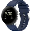 Image de Strap-it Siliconen bandje met gespsluiting - geschikt voor Google Pixel Watch 1 / Pixel Watch 2 / Pixel Watch 3 - 41mm (donkerblauw)
