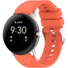 Image de Strap-it Siliconen bandje met gespsluiting - geschikt voor Google Pixel Watch 1 / Pixel Watch 2 / Pixel Watch 3 - 41mm (oranje)