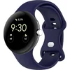 Image de Strap-it Siliconen Classic smartwatch bandje - geschikt voor de grotere Google Pixel Watch 3 - 45mm (donkerblauw)