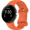 Image de Strap-it Siliconen Classic smartwatch bandje - geschikt voor de grotere Google Pixel Watch 3 - 45mm (oranje)