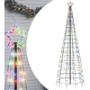 Image de vidaXL - LED-kerstboom - met - spikes - 570 - LEDs - kleurrijk - 300 - cm