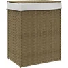 Image de vidaXL - Wasmand - met - deksel - 46x33x60 - cm - poly - rattan