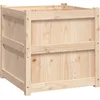 Image de vidaXL - Plantenbak - 60x60x60 - cm - massief - grenenhout
