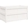 Image de vidaXL - Plantenbak - 90x50x50 - cm - massief - grenenhout - wit