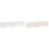 Image de vidaXL - Plantenbakken - 2 - st - cm - massief - grenenhout - wit