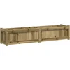 Image de vidaXL - Plantenbak - 150x31x31 - cm - geïmpregneerd - grenenhout