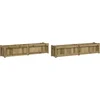 Image de vidaXL - Plantenbakken - 2 - st - cm - geïmpregneerd - hout