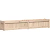 Image de vidaXL - Plantenbak - 180x31x31 - cm - massief - grenenhout