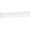 Image de vidaXL - Plantenbak - 180x31x31 - cm - massief - grenenhout - wit