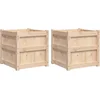 Image de vidaXL - Plantenbakken - 2 - st - cm - massief - grenenhout