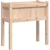Image de vidaXL - Plantenbak - met - poten - 70x31x70 - cm - massief - grenenhout