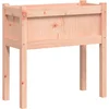 Image de vidaXL - Plantenbak - met - poten - 70x31x70 - cm - massief - douglashout