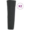 Image de vidaXL - Heaterhoezen - piramidevormig - 2 - st - 86x47x241 - cm - 420D - oxford - stof