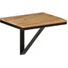 Image de vidaXL - Wandschap - 40x30x32 - cm - massief - mangohout - en - ijzer
