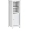 Image de vidaXL - Badkamerkast - BERG - 40x34x110 - cm - massief - grenenhout - wit