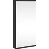 Image de vidaXL - Badkamerkast - met - spiegel - 30x24x60 - cm - zwart