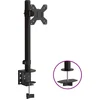 Image de vidaXL - Monitorbeugel - VESA - 75/100 - mm - zwart - staal