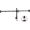 Image de vidaXL - Monitorstandaard - drieubbel - VESA - 75/100 - mm - staal - zwart