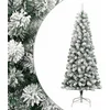 Image de vidaXL - Kunstkerstboom - met - scharnieren - en - sneeuw - 180 - cm