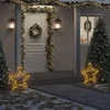 Image de vidaXL - Kerstverlichting - ster - met - grondpinnen - 80 - LED's - 60 - cm