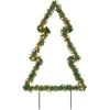 Image de vidaXL - Kerstverlichting - met - grondpinnen - boom - 115 - LED's - 90 - cm