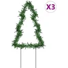 Image de vidaXL - Kerstverlichting - kerstboom - 3 - st - met - grondpinnen - 50 - LED's - 30 - cm