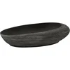 Image de vidaXL - Opzetwasbak - ovaal - 59x40x14 - cm - keramiek - grijs - en - zwart